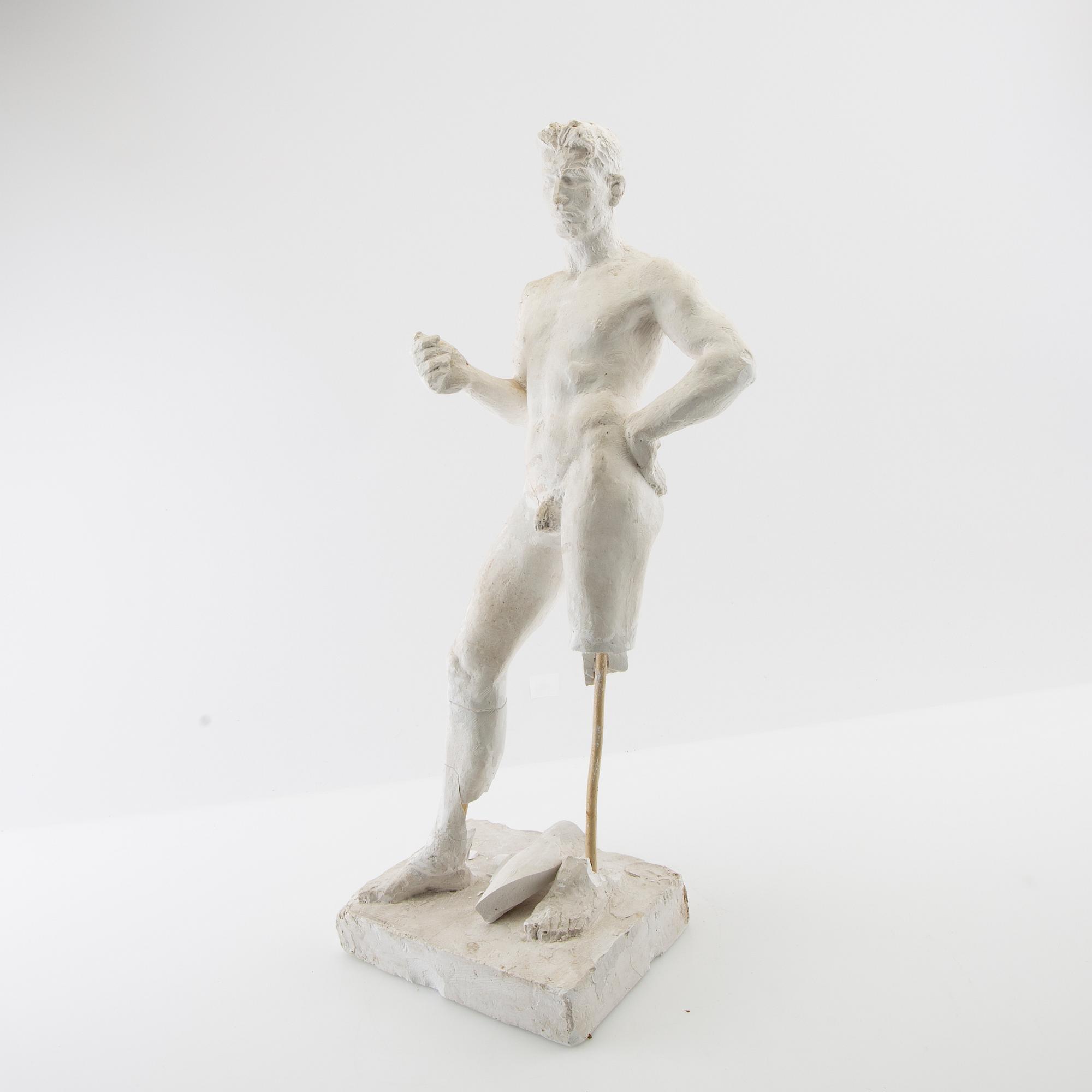 Nils Möllerberg, skulptur förlaga till "Boxaren".