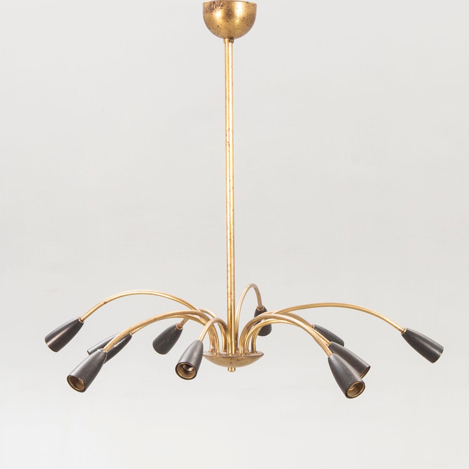 Ceiling lamp, Italy, 1950s.