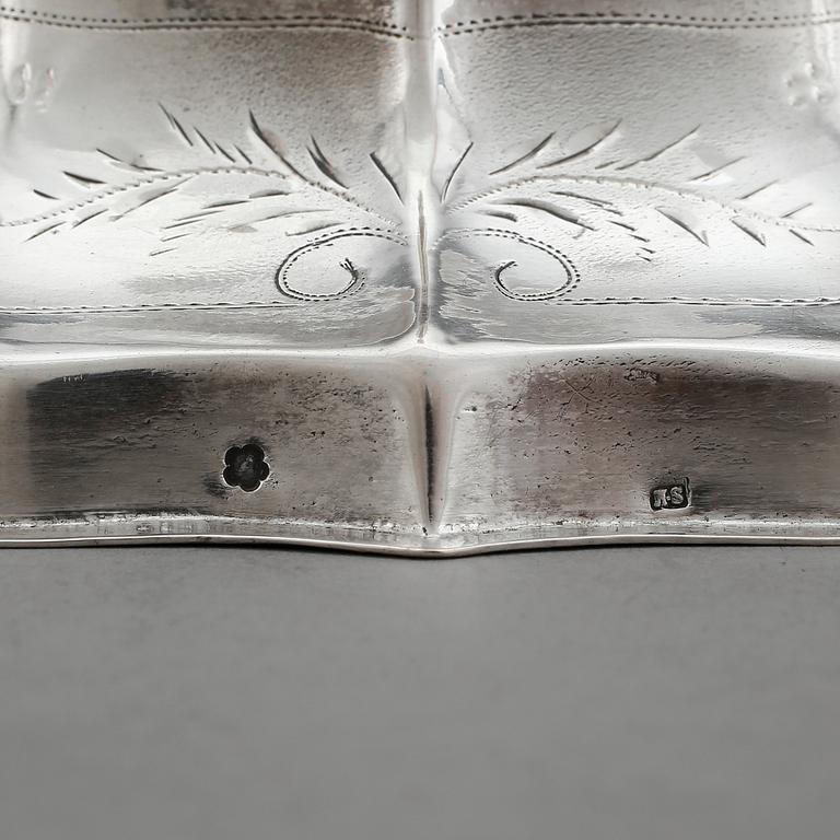 LJUSSTAKE, silver, Österrike-Ungern 1867-1872. Vikt ca 458 gram.