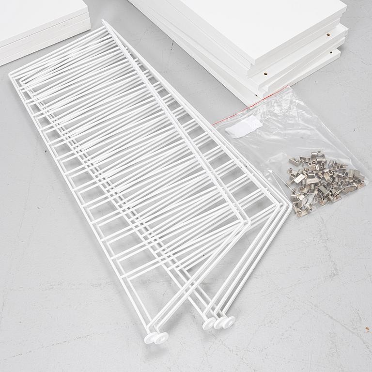 Nils Strinning, shelving system, "String/BFB Shelf", String Design AB, 2000s.
