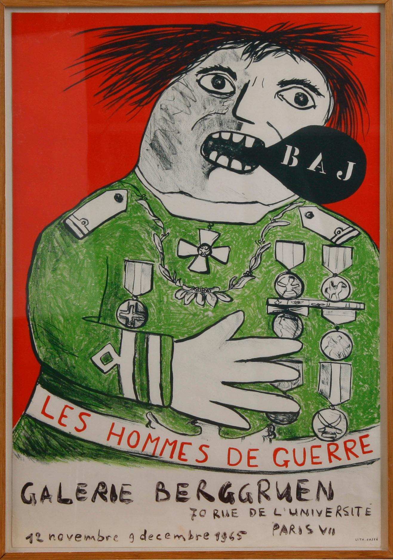 ENRICO, BAJ, affisch, Galerie Berggruen, Paris.