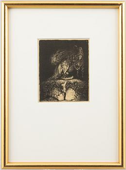 John Bauer, "God kväll farbror! sa pojken".