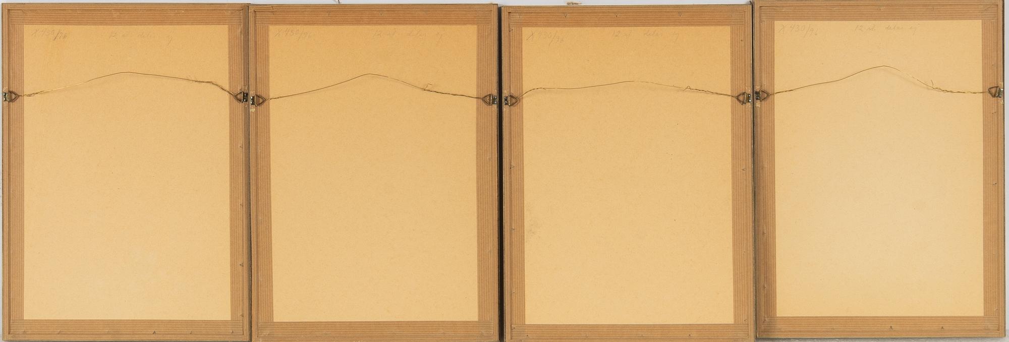 A group of twelve Chinese gouache paintings, late Qing dynasty / around 1900.