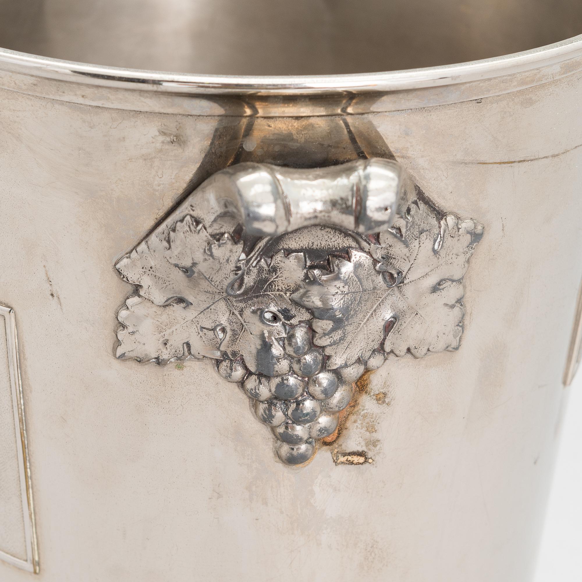 A champagne cooler bucket, France, mid 20th century..