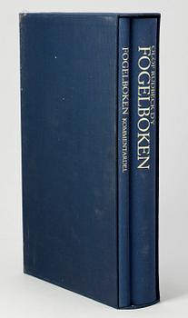 BOKVERK, 2 vol SAMT MAPP, "Fogelboken", efter Olof Rudbeck dy, numr uppl 446/1499, Coeckelberghs. Stockholm 1985-86.