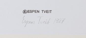 Espen Tveit, silver gelatin photo, signed and dated 1987 verso.
