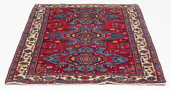 An oriental rug, probably Ardabil, c. 192 x 120 cm.