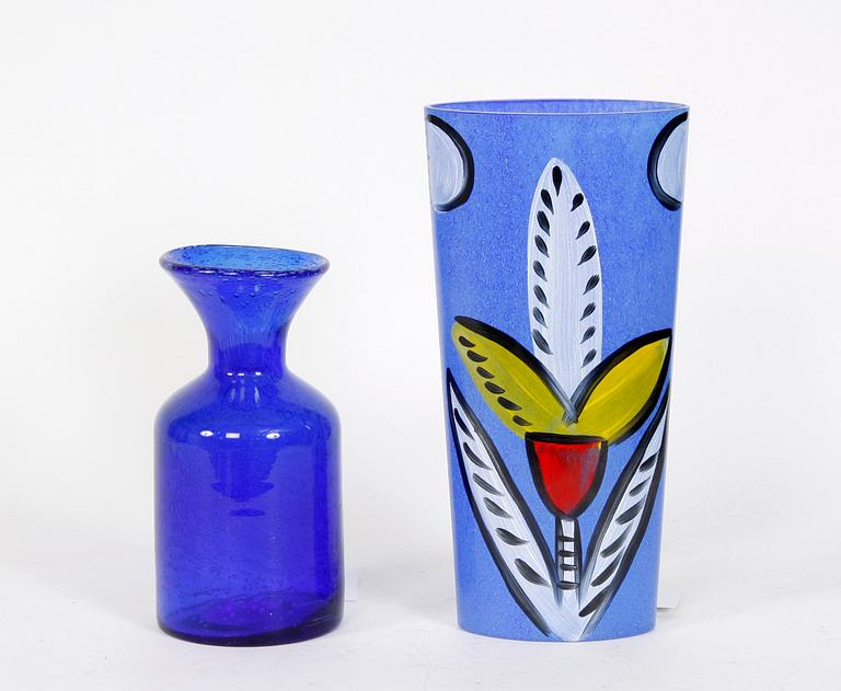 VASER, 2 st, glas, Ulrica Hydman-Vallien och Erik Höglund.