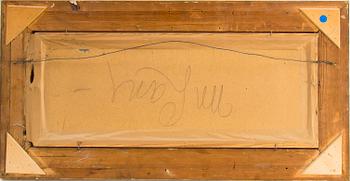 AUBREY RAMUS, oil painting on board first half of the 20th century.