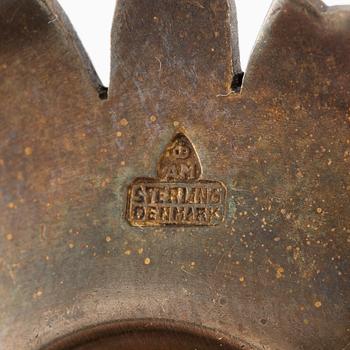 A brooch and a pair of earrings "Daisy", Anton Michelsen.