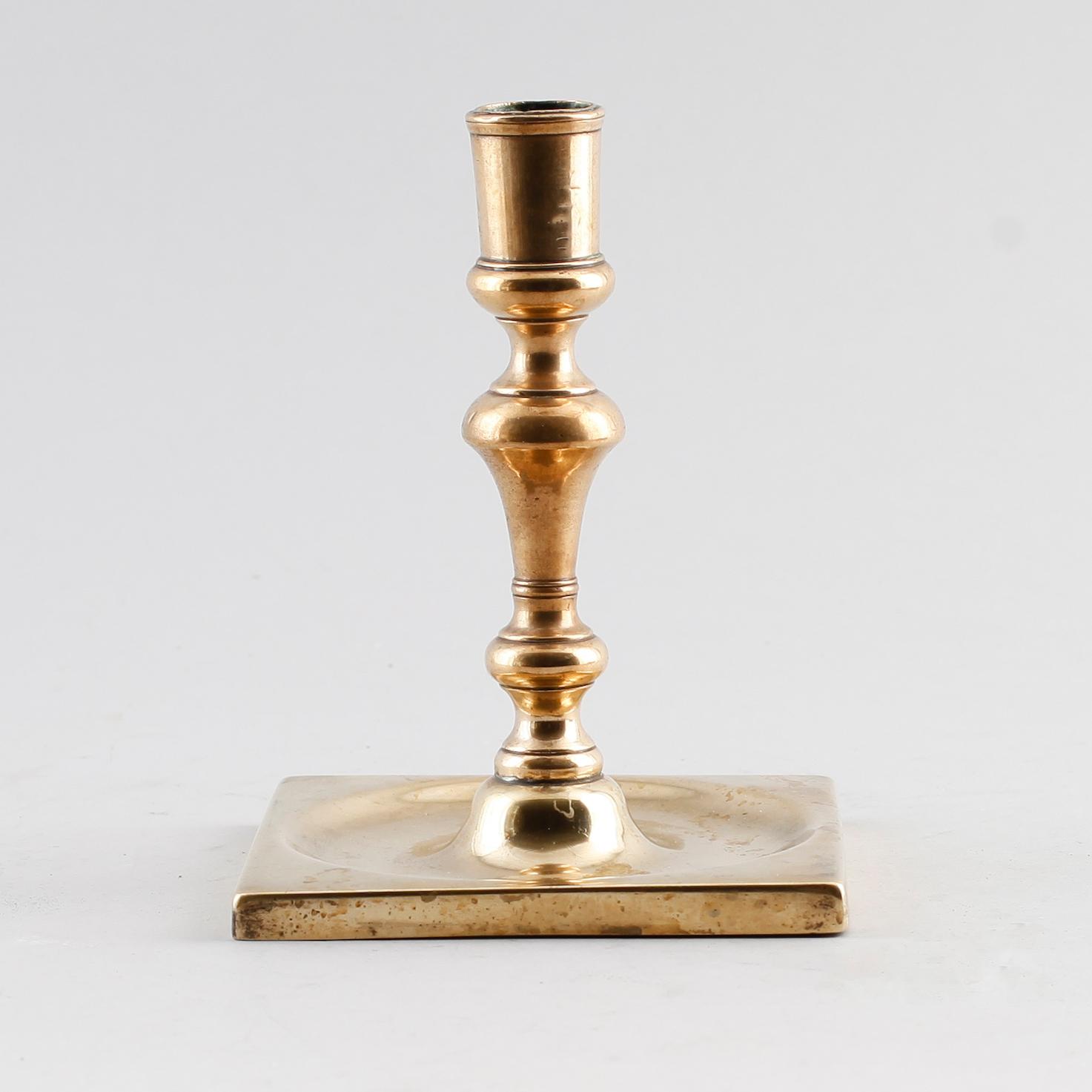 LJUSSTAKE, brons, 1600-/1700-tal.