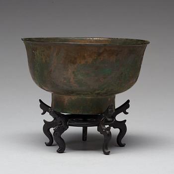 SKÅL, brons. Qingdynastin (1644-1912).