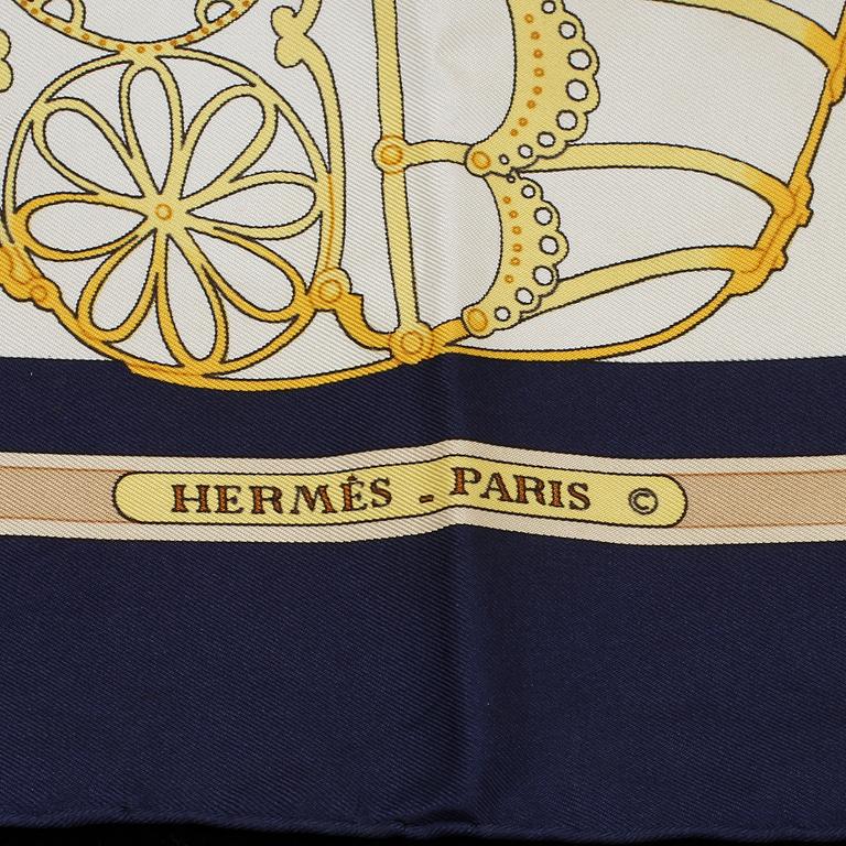 SCARF, siden, "Les Muserolles", Christiane Vauzelles, Hermes, Paris, 1900-talets fjärde kvartal.