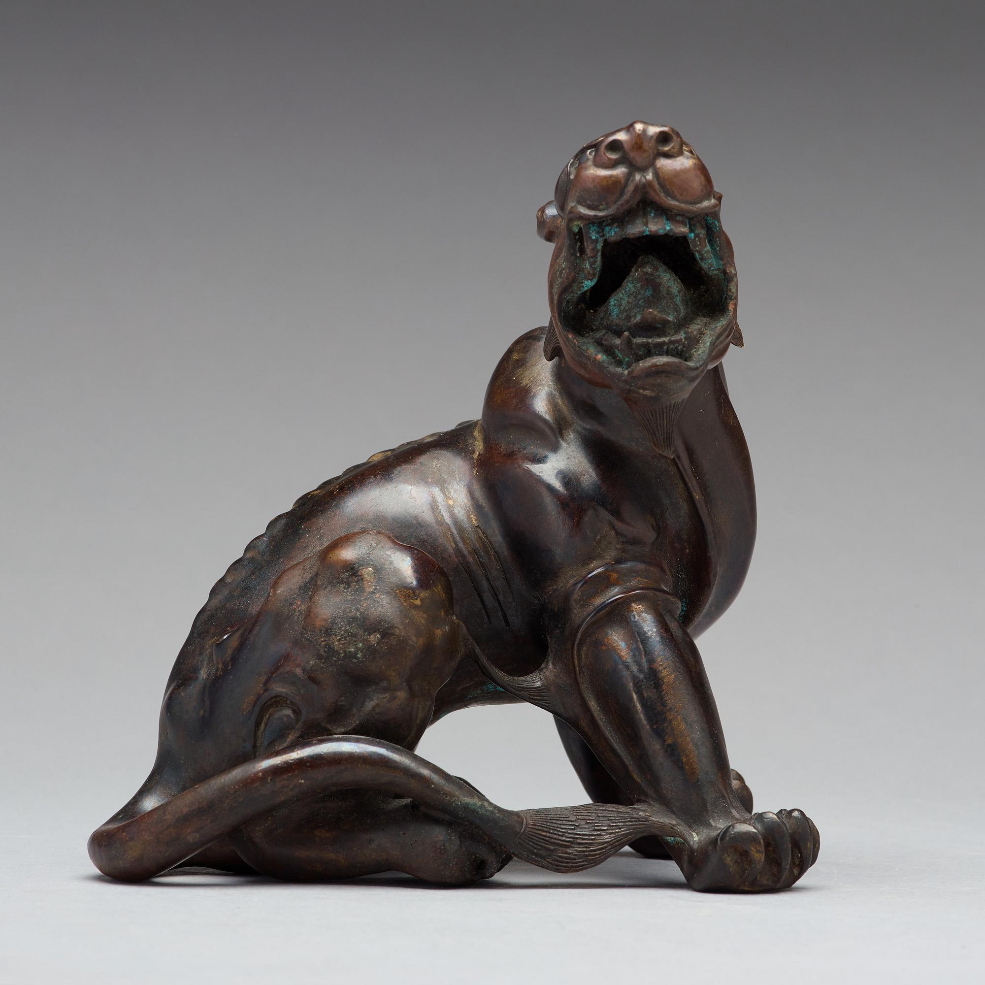 FIGURIN, brons. Mytologiskt djur, 1600-tal.