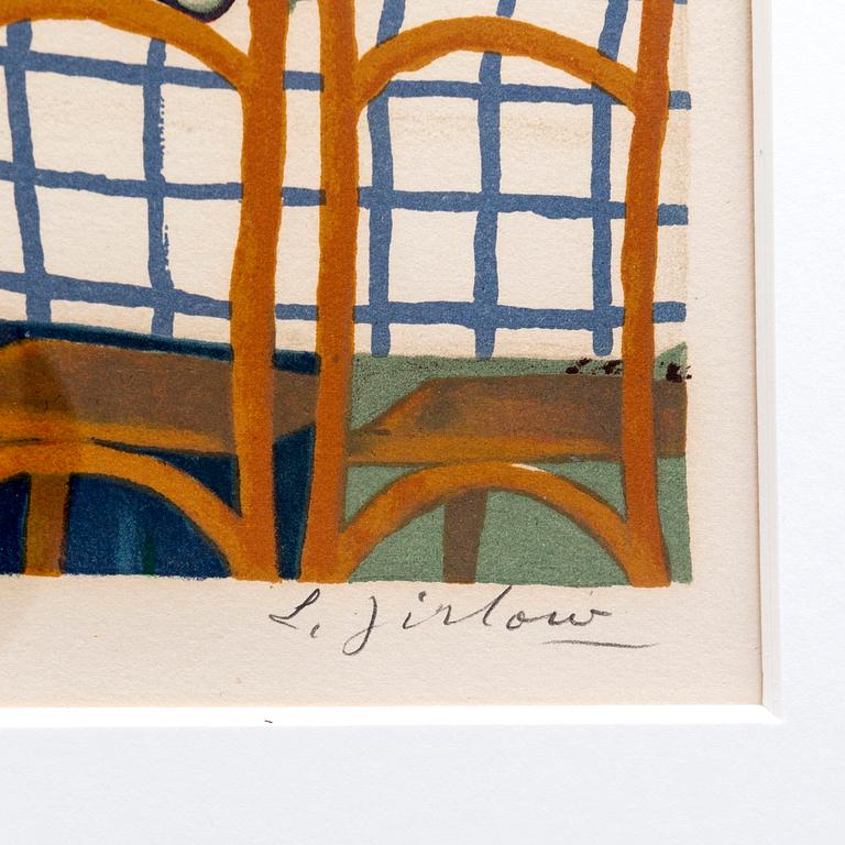 Lennart Jirlow, lithograph in colours signed and numbered 247/380.