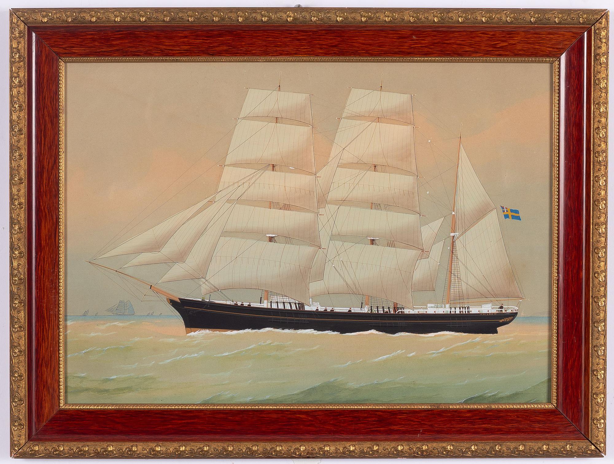 Edward Wilkonson (1800-tal), Tremastbarken "Hilda" af Sölvesborg.