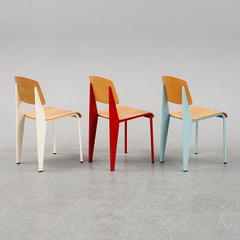 Seven 'Standard' chairs by Jean Prouvé, Prouvé Collection 2002, Vitra.