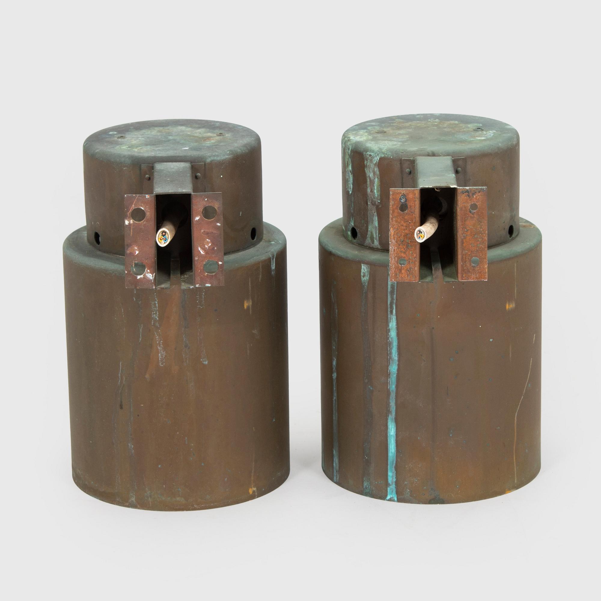 Lisa Johansson-Pape, A pair of mid 20th century outdoor / wall lights for Orno, Finland.
