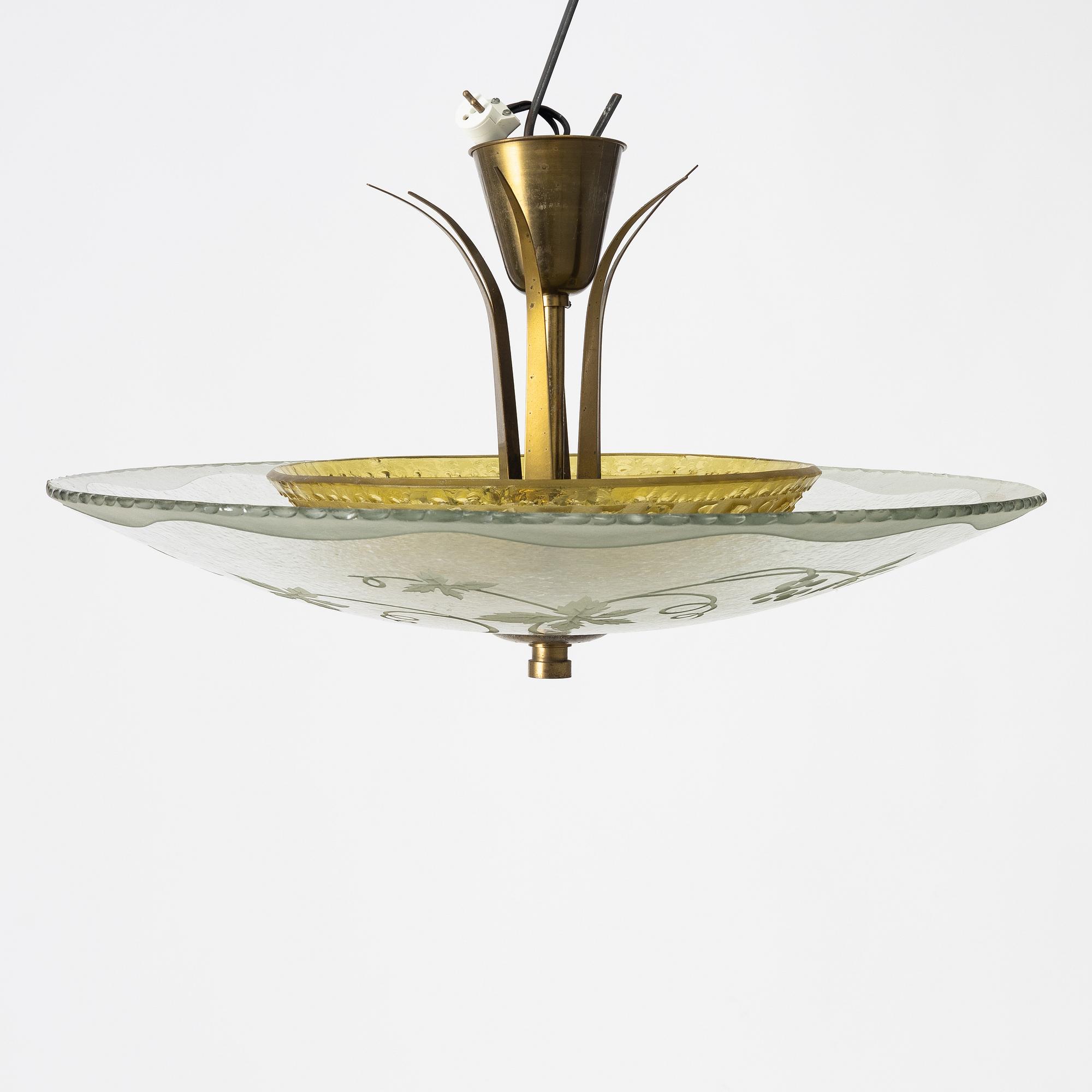 Ceiling lamp, first half of the 20th century.