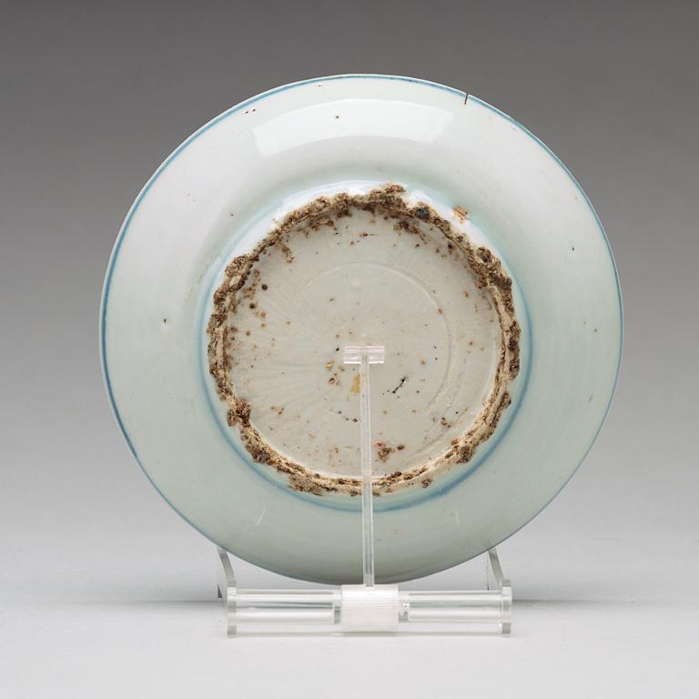 A set of nine blue and white dishes, Ming dynasty, Wanli (1572-1620).