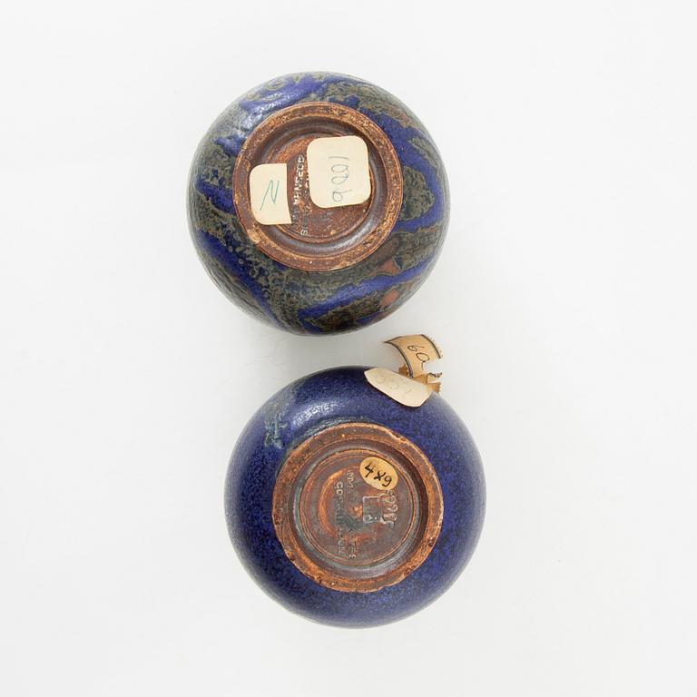 Gunnar Nylund, bowls 2 pcs. Nylund & Krebs, 1929-30 Copenhagen Denmark.