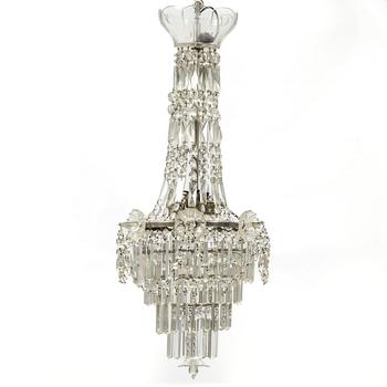 Chandelier, Oscarian, early 20th century.