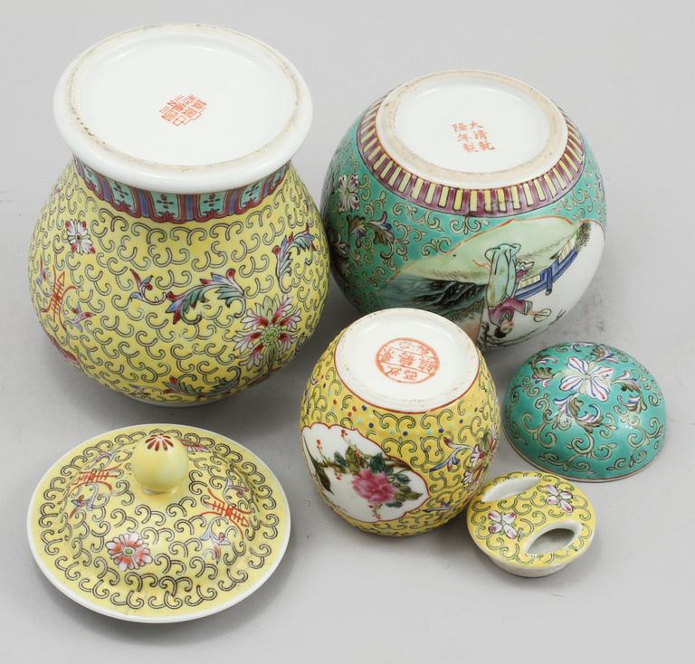 LOCKBOJAN, LOCKBURK samt LOCKURNA, porslin, Kina, 1900-tal.