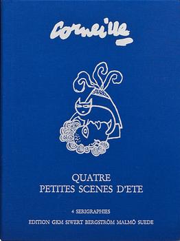 BEVERLOO CORNEILLE, mapp, 4 st. Serigrafier, numrerade, signerade och daterade. -91, 8/200. GKM edition.