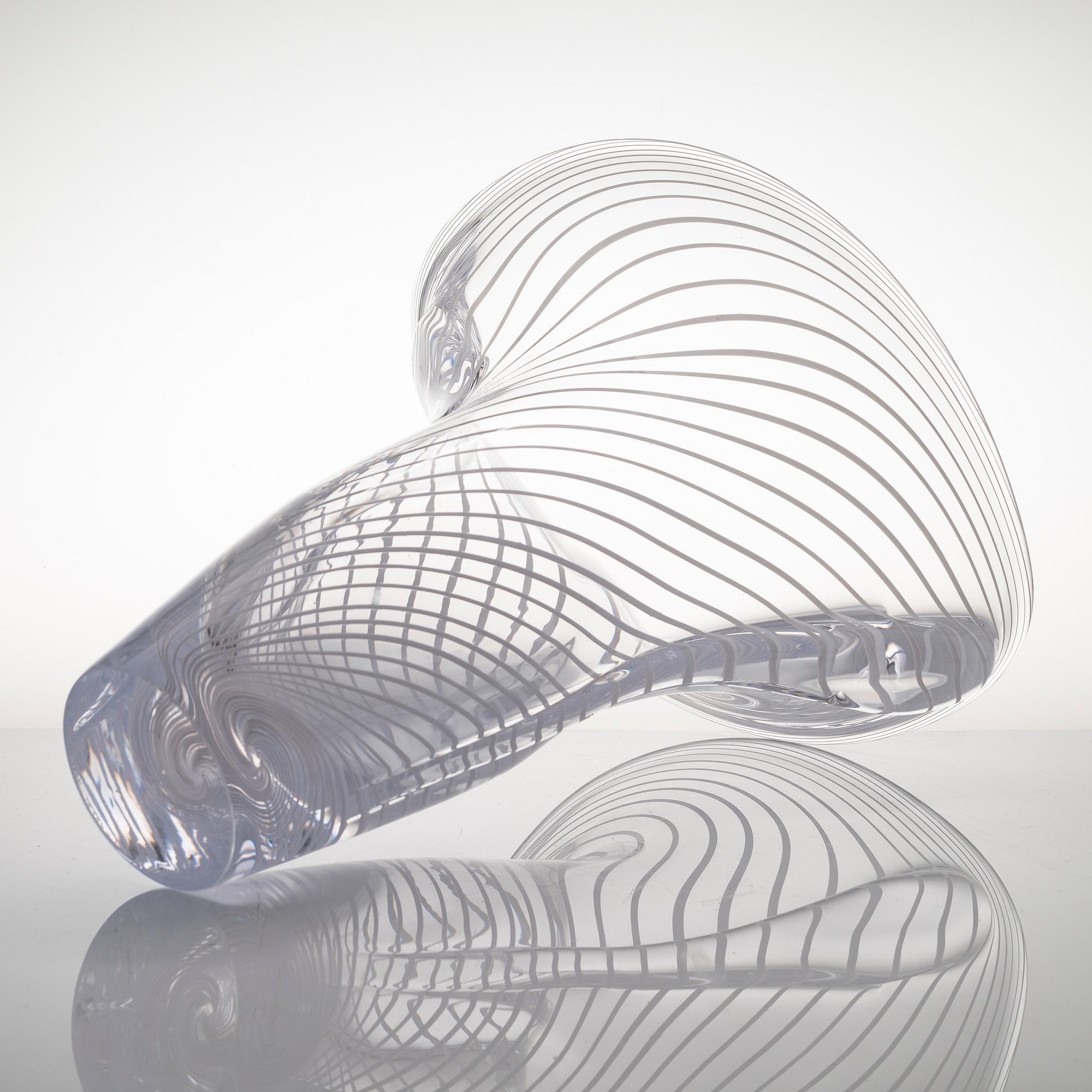 KARI ALAKOSKI, a 'Bipolar' glass sculpture, signed Kari Alakoski 2014. Glass Studio Mafka & Alakoski.