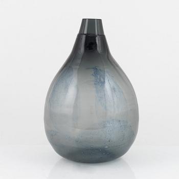 Eva Englund, an 'Eldlek' glass floor vase from Pukeberg, 1960's.