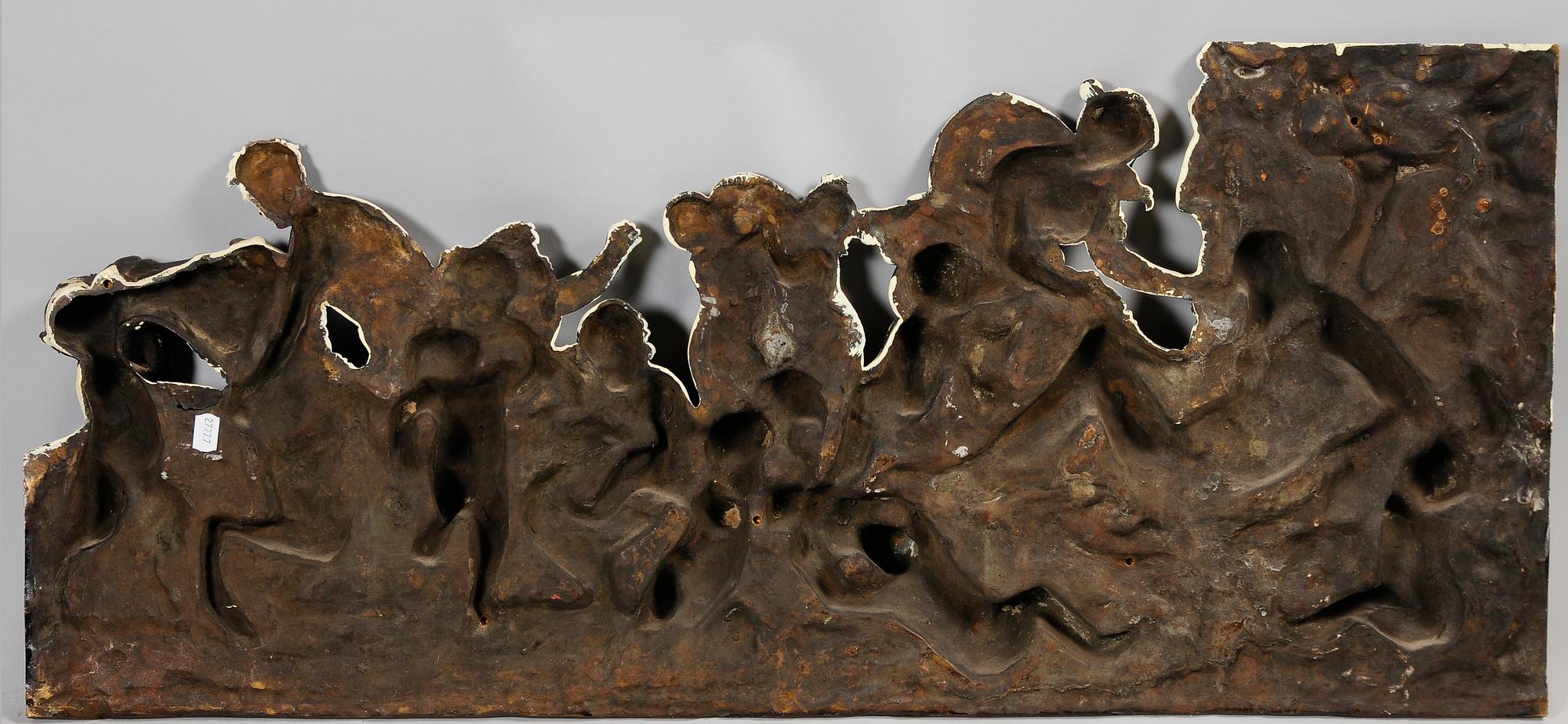 VÄGGRELIEF, brons, 1800-tal.