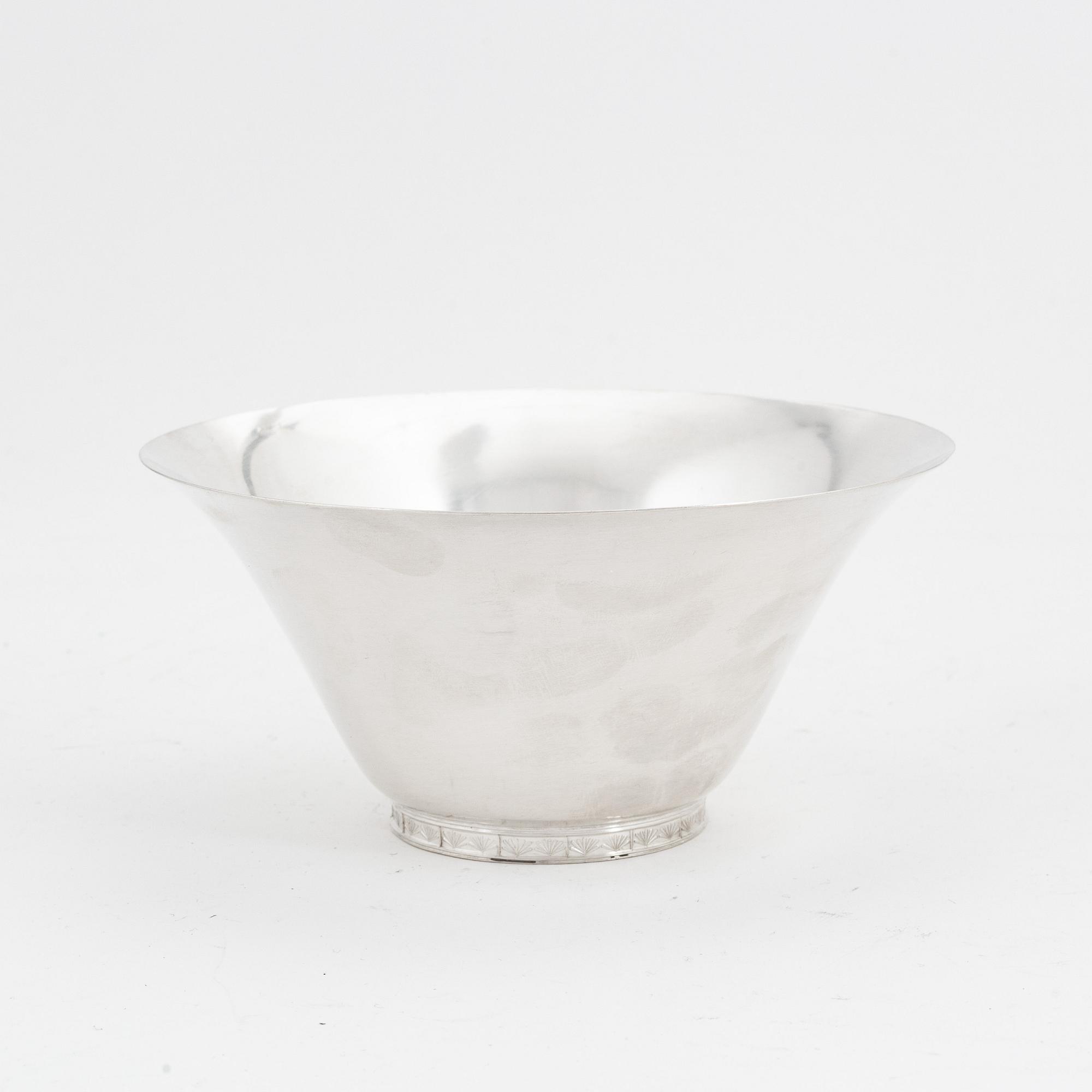 Wiwen Nilsson, skål, sterlingsilver, A Nilsson, Lund 1930.