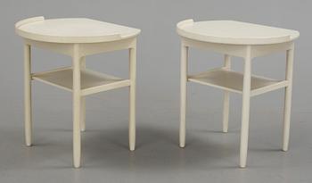 SÄNGBORD, ett par, Sven Engström och Gunnar Myrstrand, Bodafors, 1962.