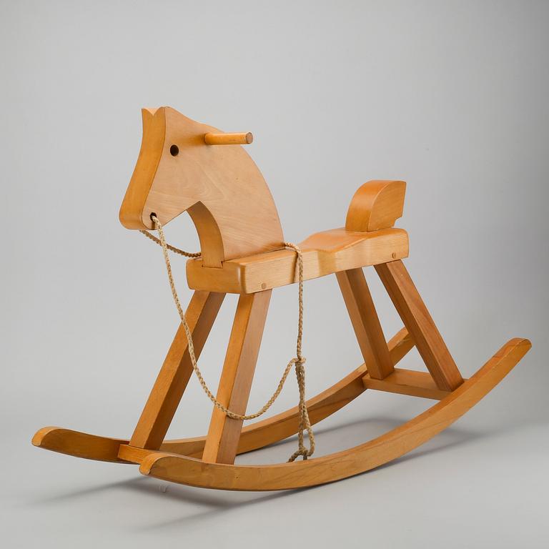 Kay Boyesen, a wooden rocking horse later part of the 20th century.