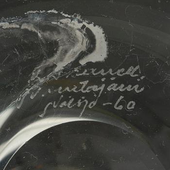 Kaj Franck, a decanter 'The Bells of Kremlin', signed K. Franck, Nuutajärvi, Notsjö -60.