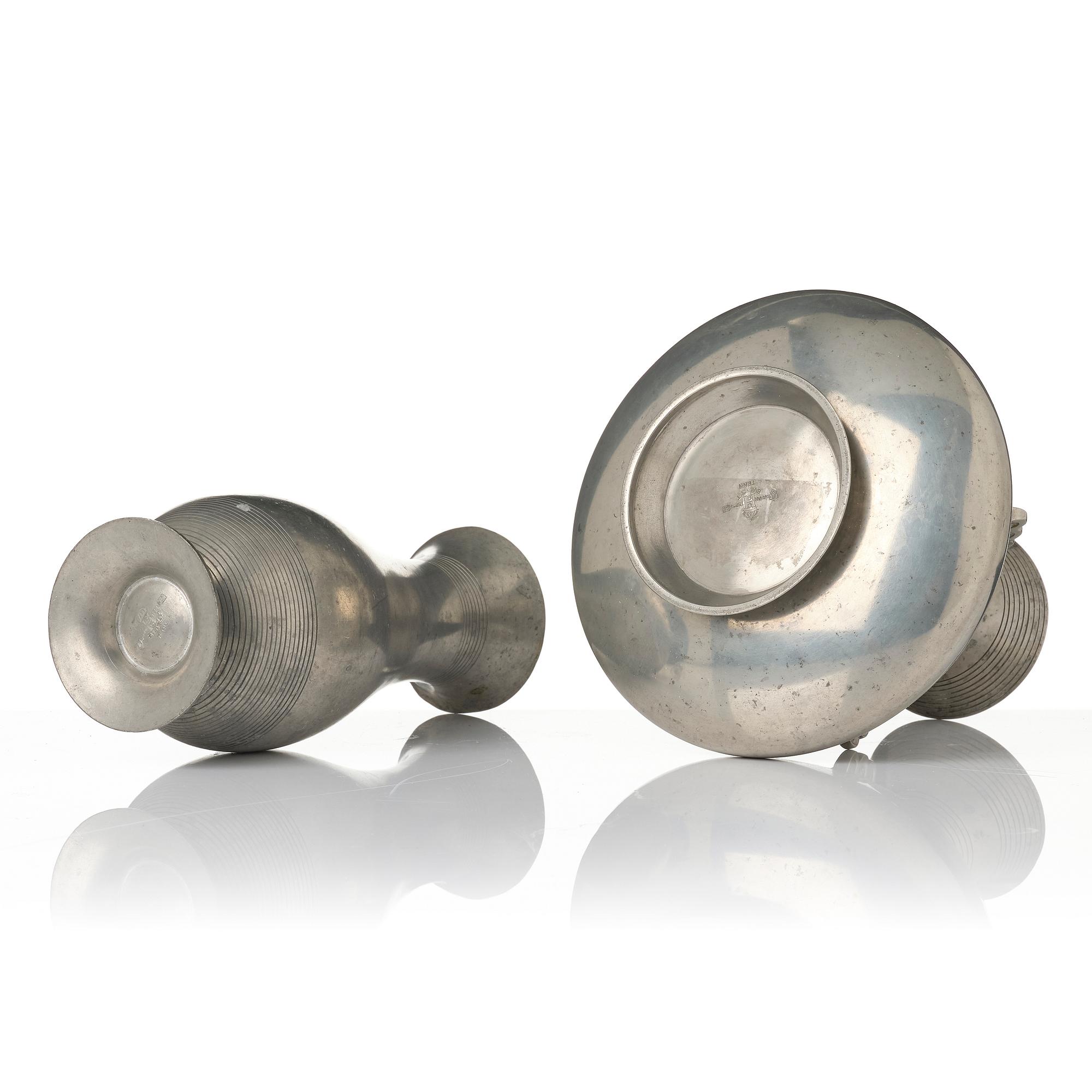 Sylvia Stave, a set of two vases, C.G. Hallberg, Stockholm, 1931-33.
