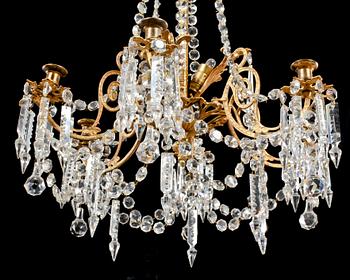 LJUSKRONA, oscariansk, 1800-talets senare del. Höjd 85 cm.