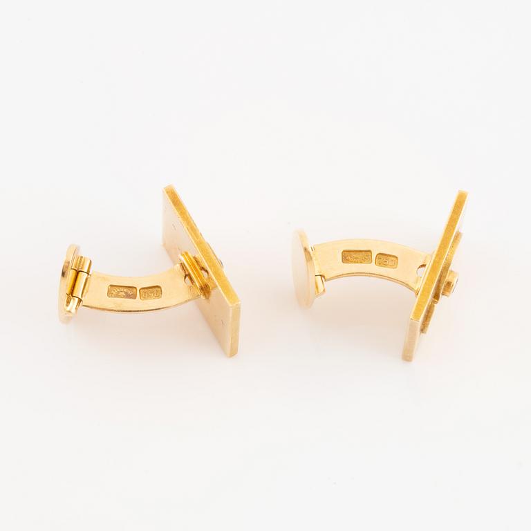 18K gold, cufflinks. A. Dragsted, Copenhagen.