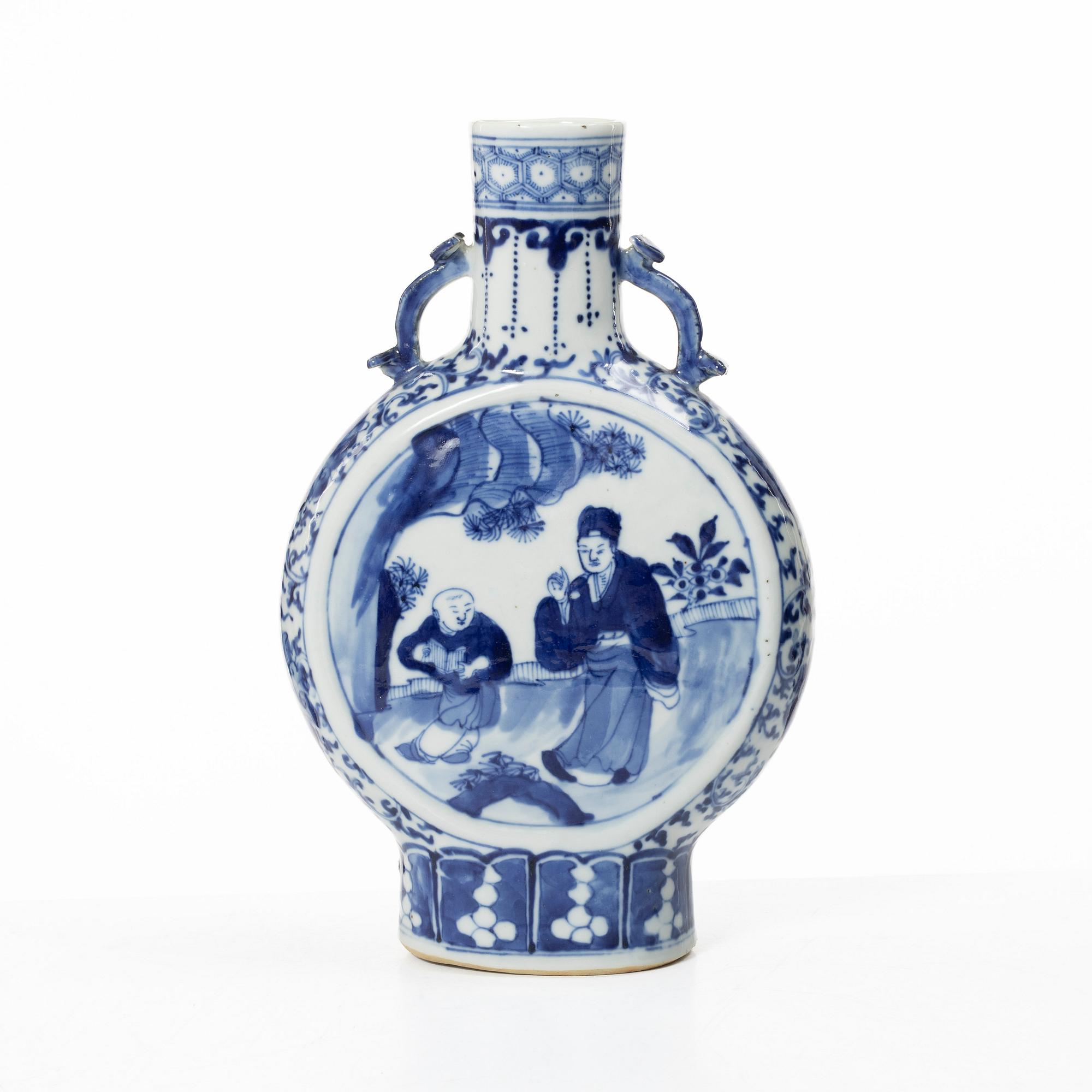 Pilgrimskrus, porslin, Kina, Qingdynastin, 1800-tal.