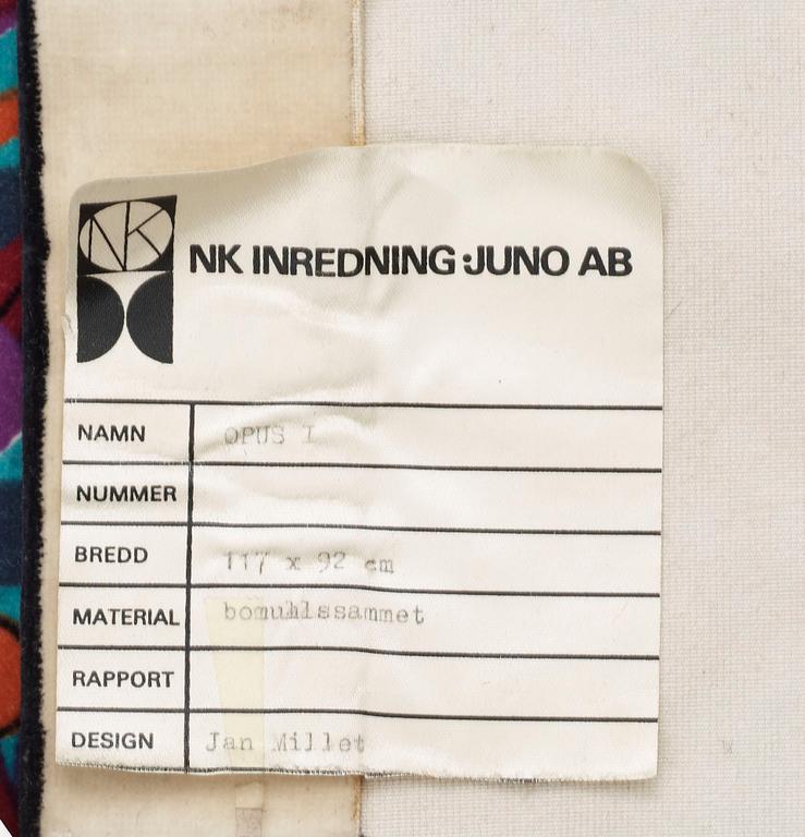 VÄGGBONAD, "Opus1", Jan Millet, NK Inredning Juno AB, 1970-tal.
