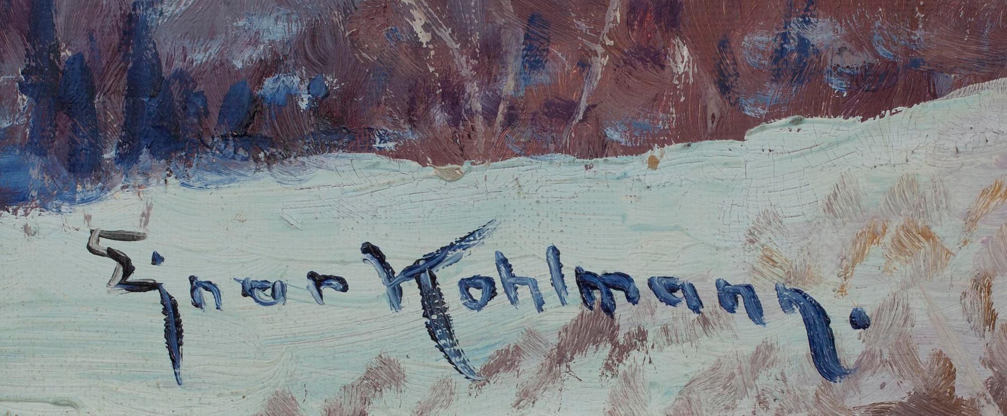 EJNAR KOHLMANN (FINLAND), olja på duk, sign.