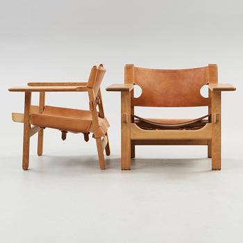 BØRGE MOGENSEN, fåtöljer, ett par, "Spanska stolen", Frederica stolefabrik, Danmark, modell nr 226.