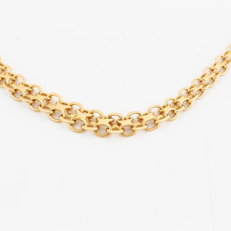 Collier 18K guld, doserad X-länk.