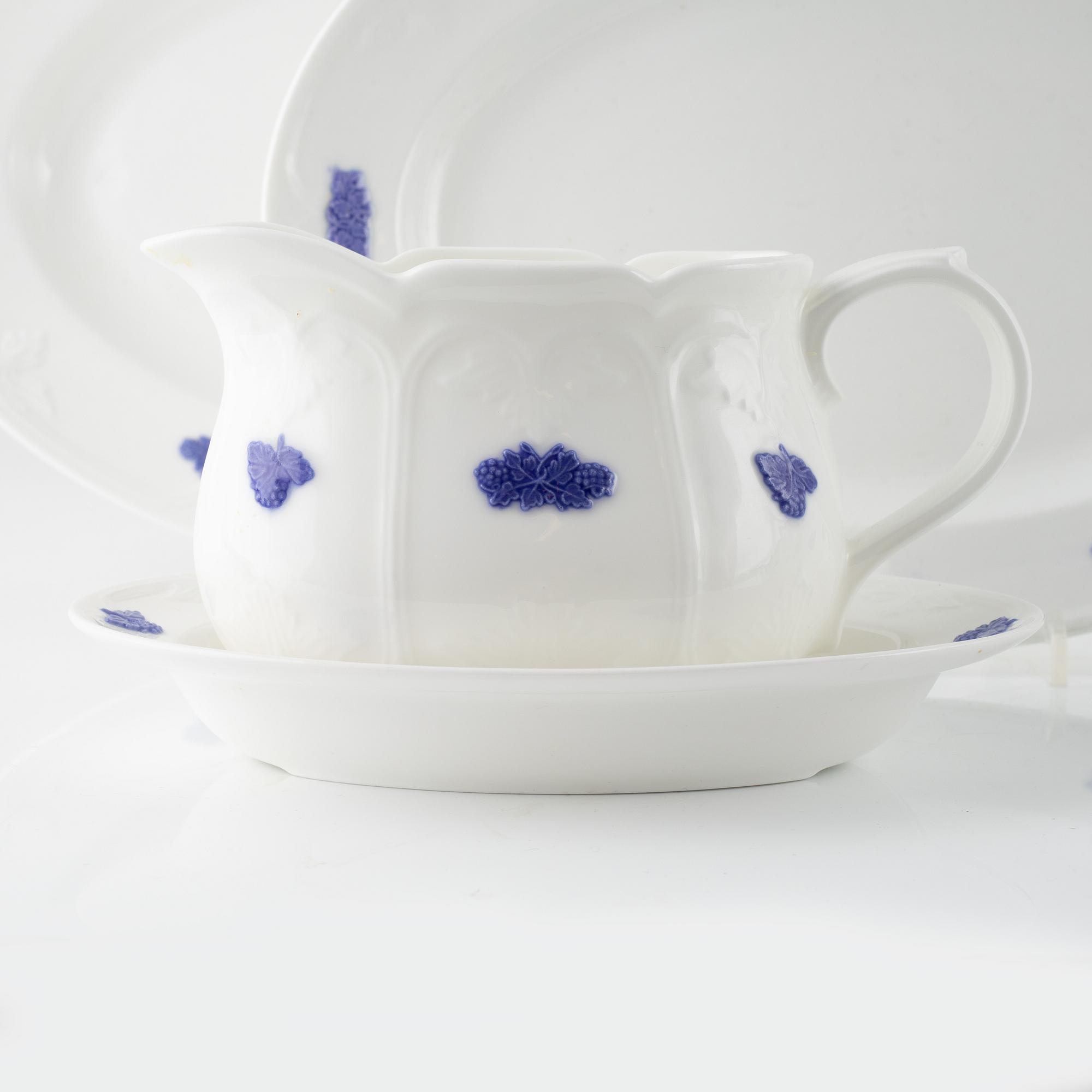 Tableware, Blue Flower, Gustavsberg, 45 pieces.