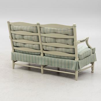 A sofa and armchair, of so called model "Gripsholms", Sweden, late 20th century.