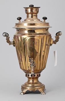 SAMOVAR, mässing , 1900-talets första hälft.