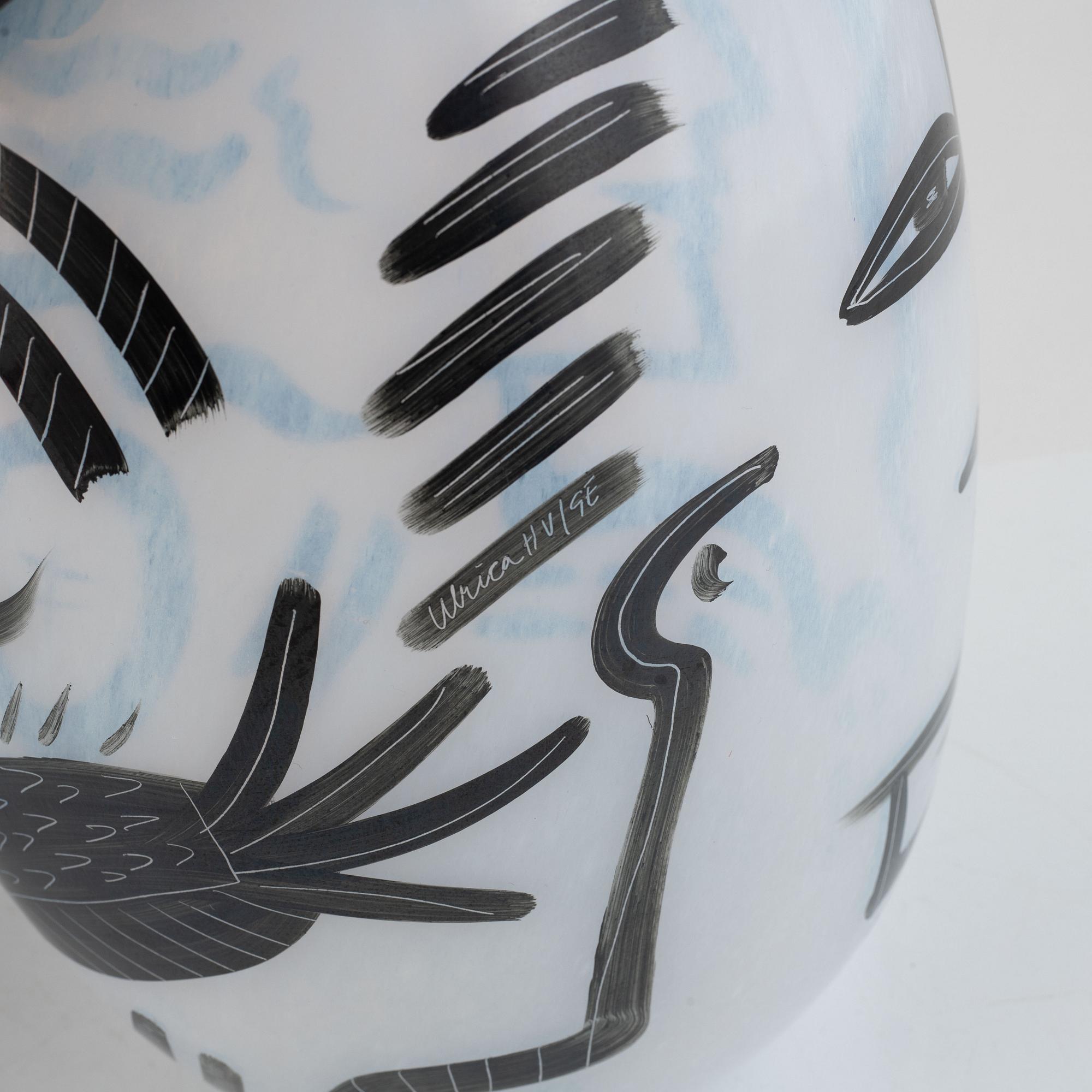 Ulrica Hydman-Vallien, vaser, ett par, Kosta Boda.