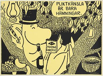 Tove Jansson, affischer, 6 st, Bull's Presstjänst, Art Work Shop.