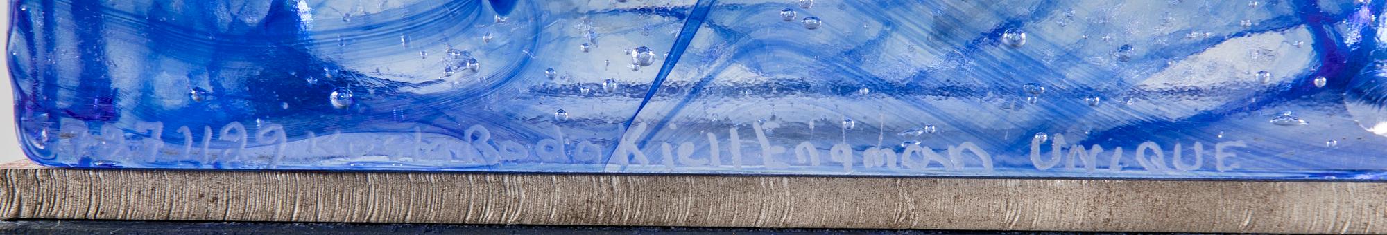 Kjell Engman, skulptur, signerad  Kosta Boda Unique.