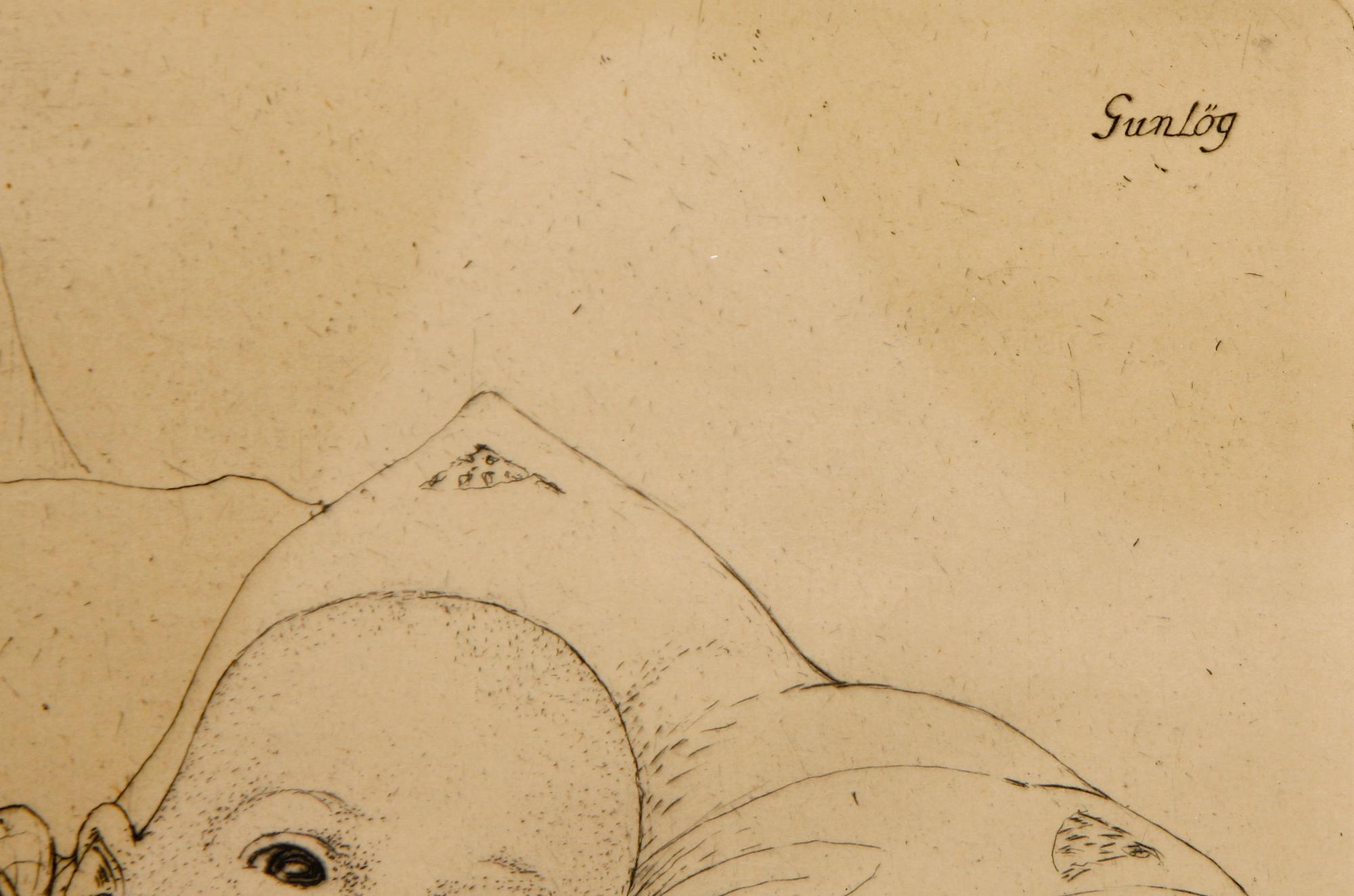 CARL LARSSON, etsning, 1913.